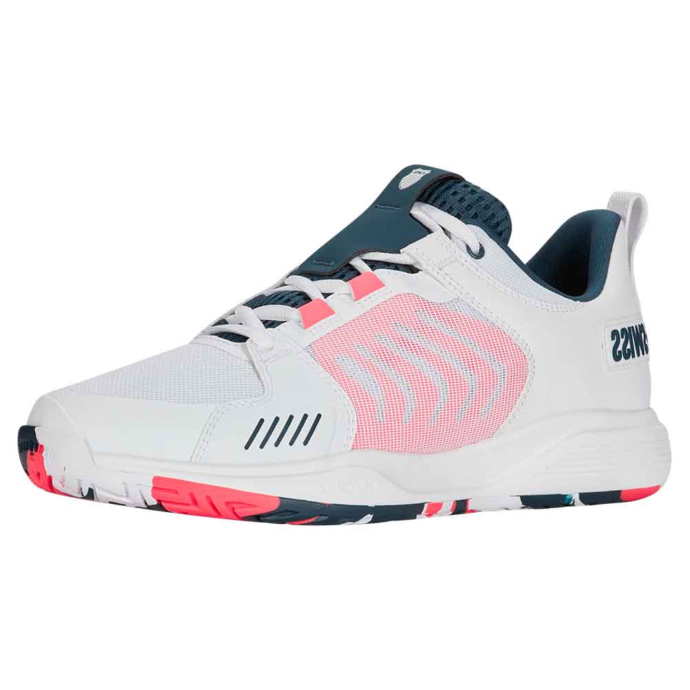 Men`s Ultrashot Team Tennis Shoes White and Stargazer