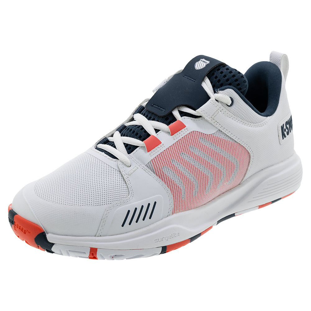 Men`s Ultrashot Team Tennis Shoes White and Stargazer