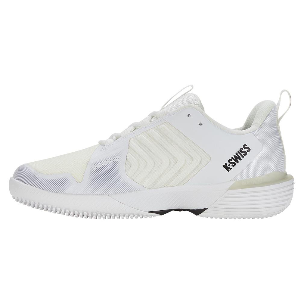 Men’s Ultrashot 3 Grass Tennis Shoes White and Black