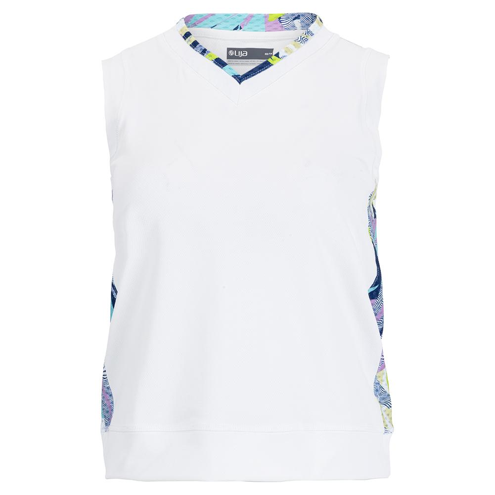 Women’s Crop Tennis Tank White