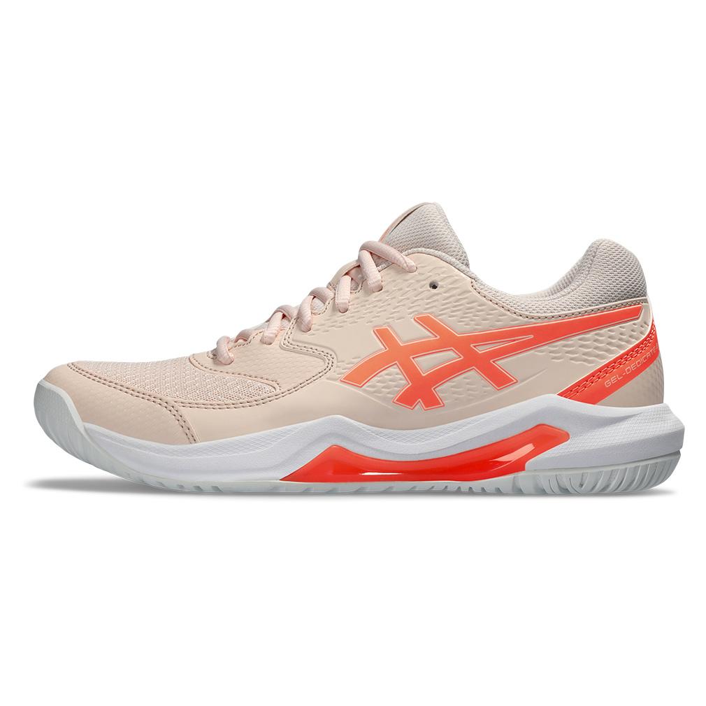 Women’s Gel-Dedicate 8 Tennis Shoes Pearl Pink and Sun Coral