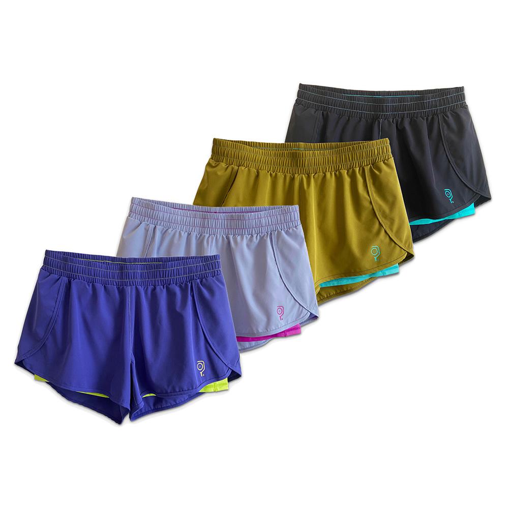 Women’s 3 Inch Inseam 2-in-1 Split Pickleball Short