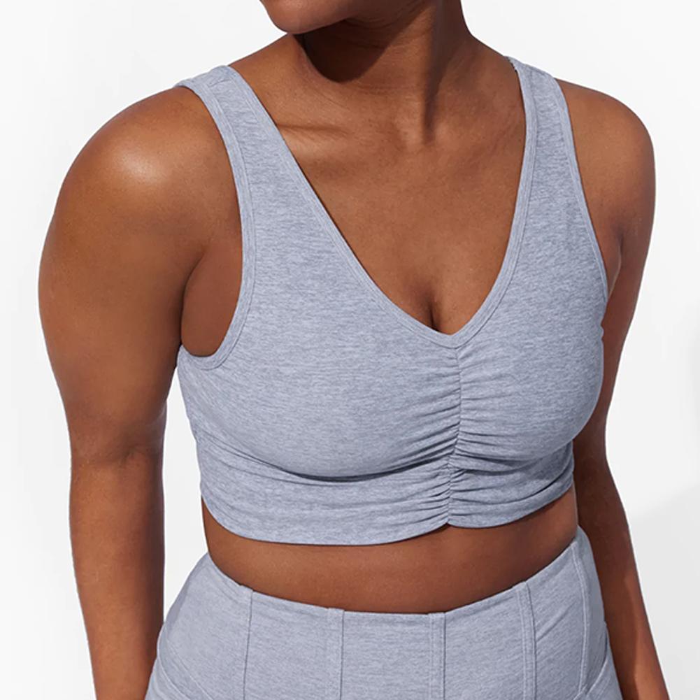 Women’s All Smiles Sports Bra Mid Grey Heather