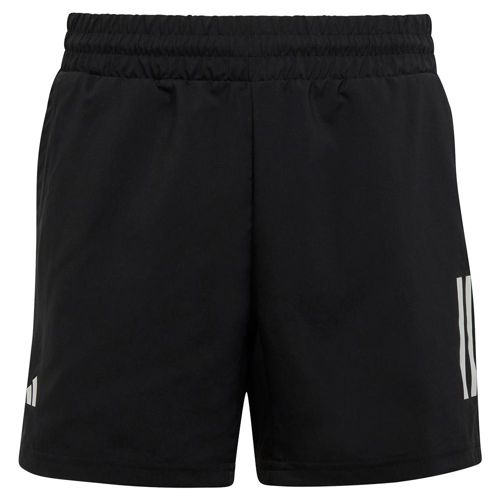 Boys’ Club 3-Stripe Tennis Shorts Black