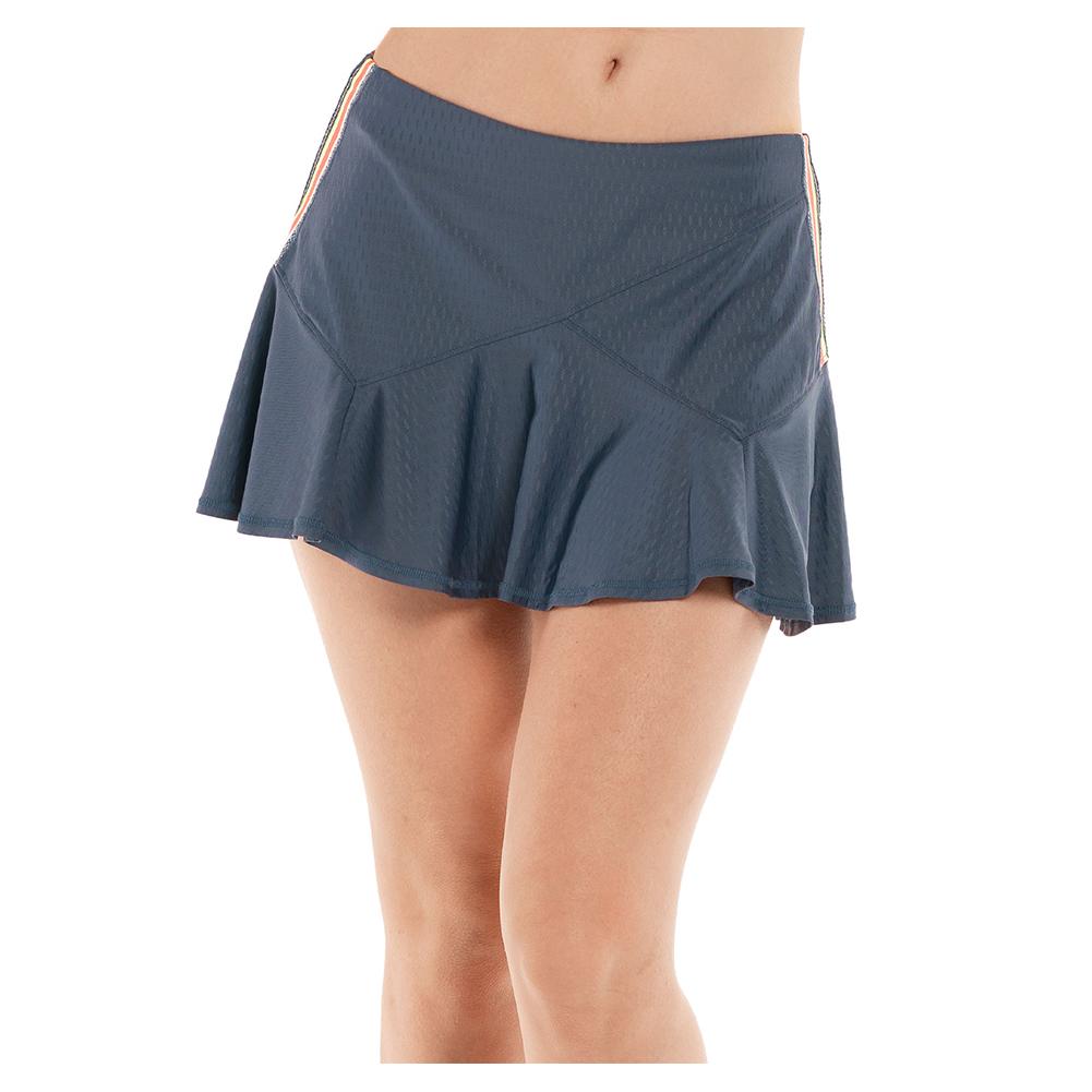 Women’s Royale Stripe Flounce Tennis Skort Slate