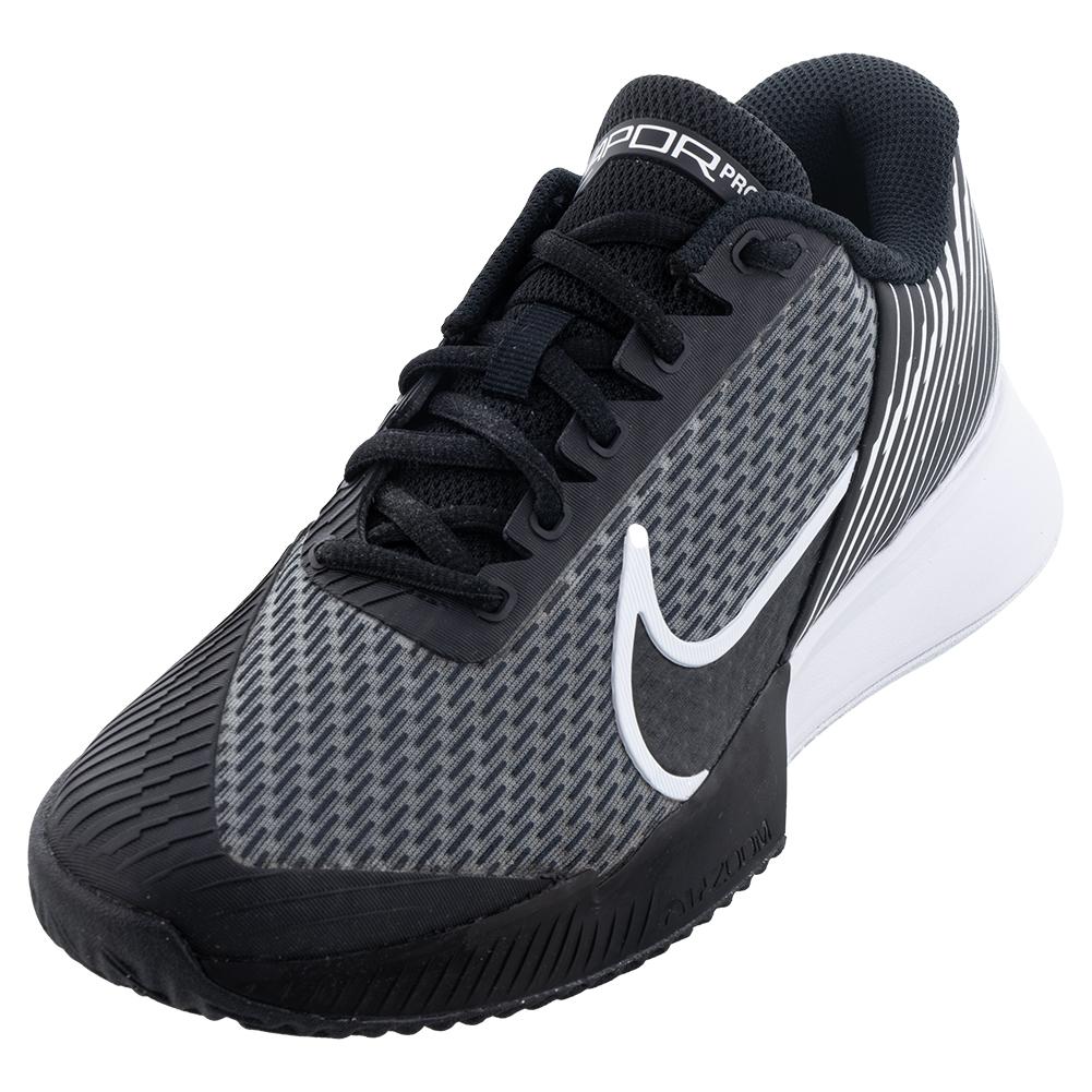 Men’s Air Zoom Vapor Pro 2 Clay Tennis Shoes Black and White