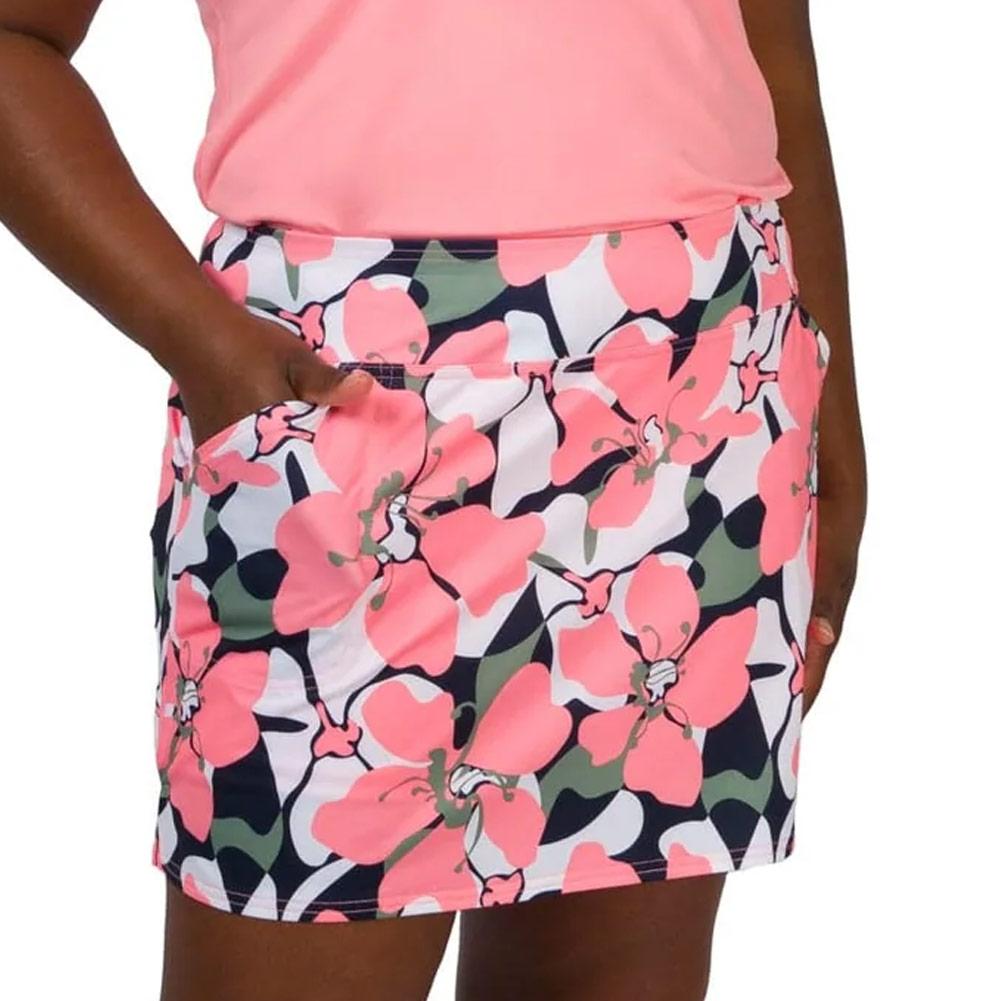 Women`s Mina 14 Inch Floral Tennis Skort Vibrant Floral Print