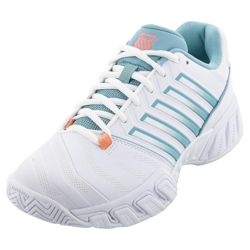 Women’s Bigshot Light 4 Tennis Shoes White and Nile Blue