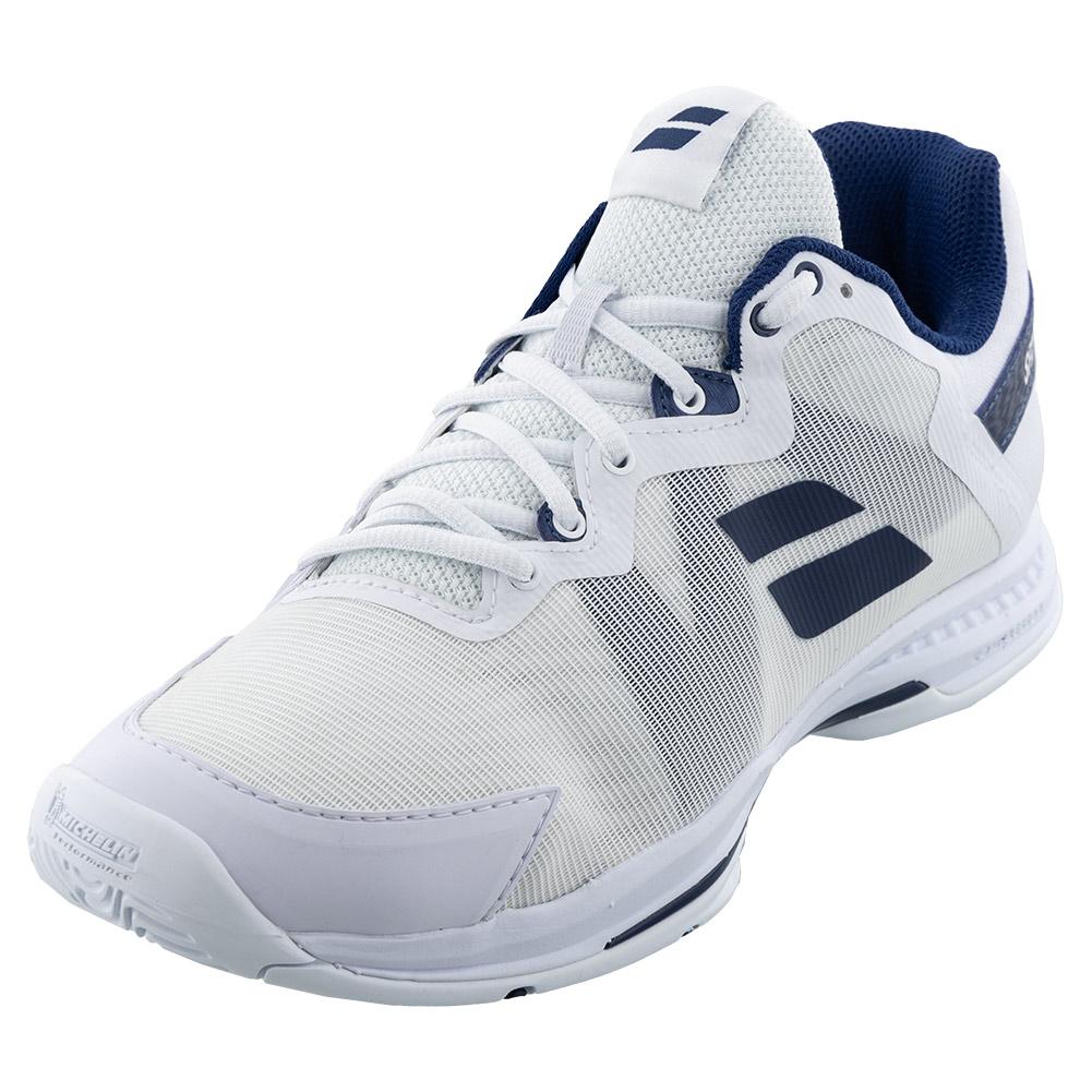 Men’s SFX3 All Court Tennis Shoes White and Navy