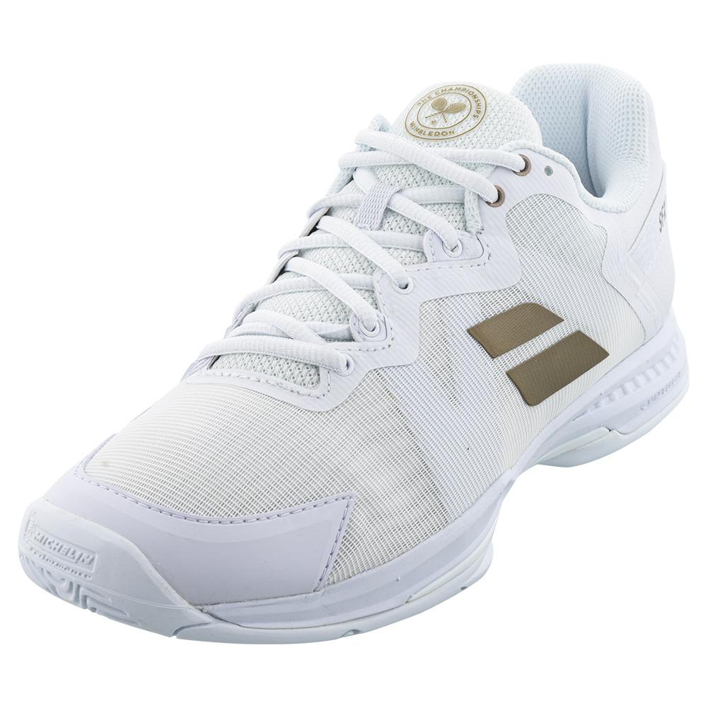 Women’s SFX3 All Court Tennis Shoes White and Gold