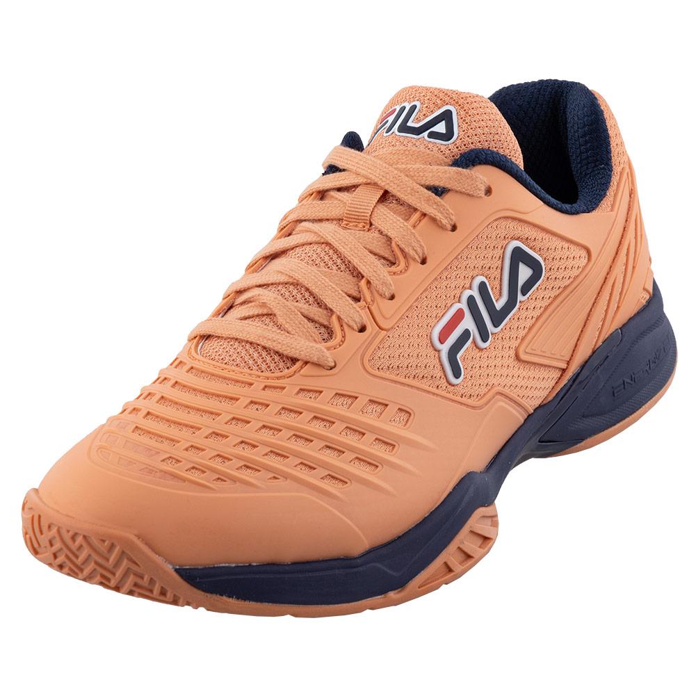 Men’s Axilus 2 Energized Tennis Shoes Shell Coral and Fila Navy