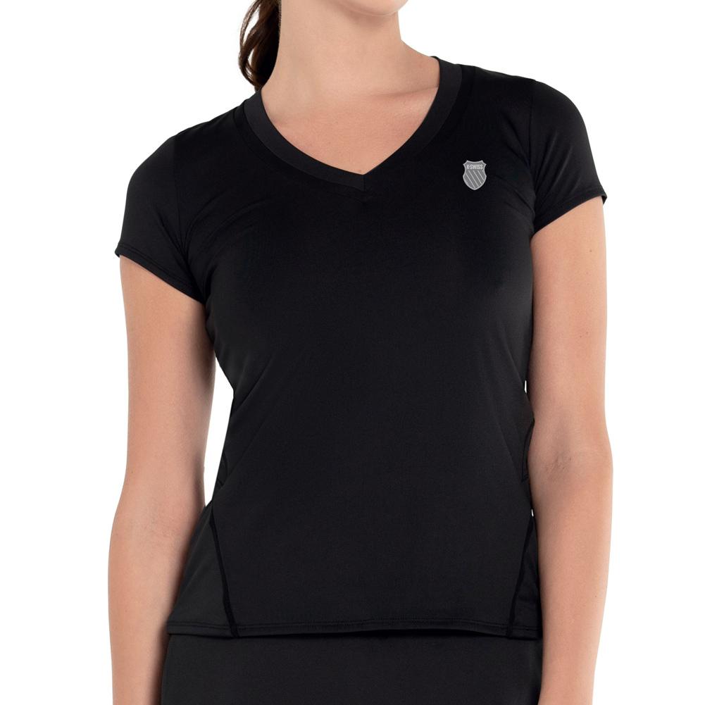 Women’s Excel V-Neck Tennis Short Sleeve