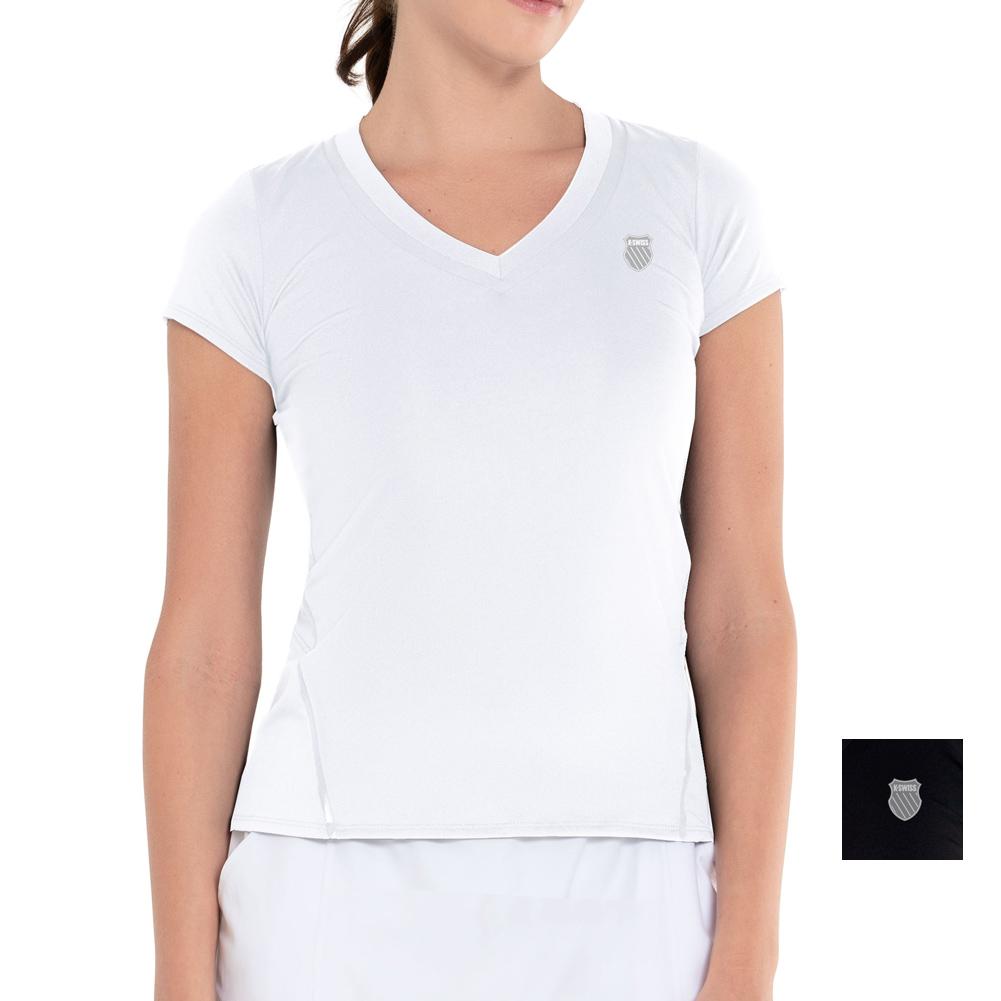 Women’s Excel V-Neck Tennis Short Sleeve