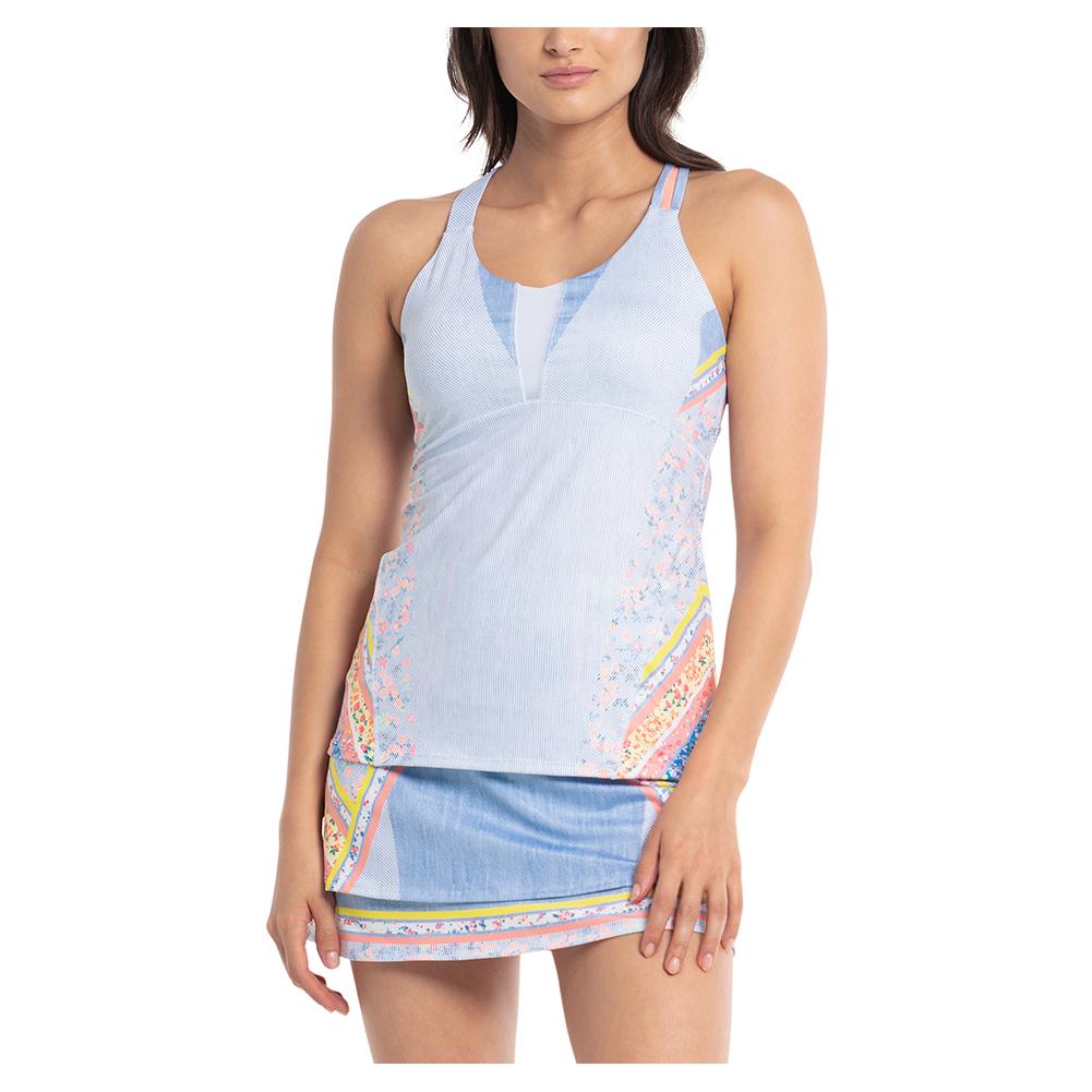 Women’s Liberty In Love Tennis Tank with Bra Light Denim