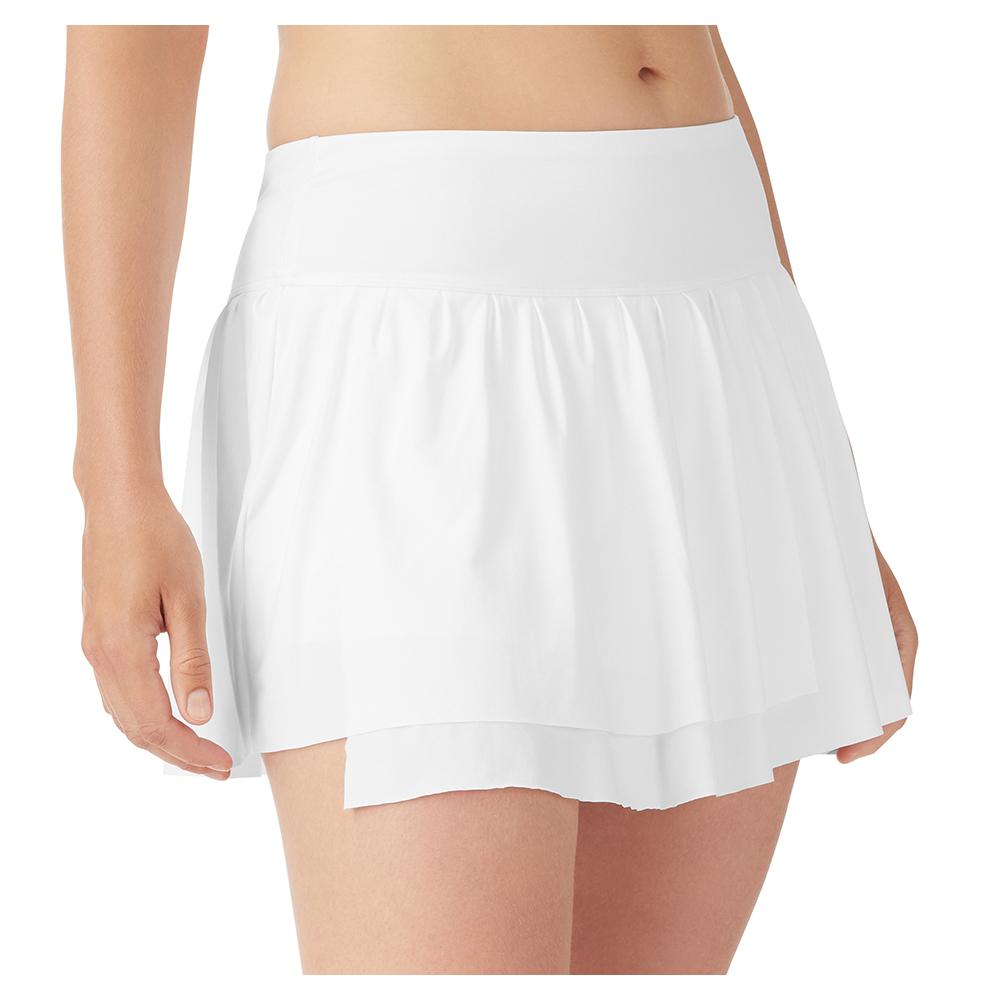 Women’s Whiteline Asymmetrical Tennis Skort White