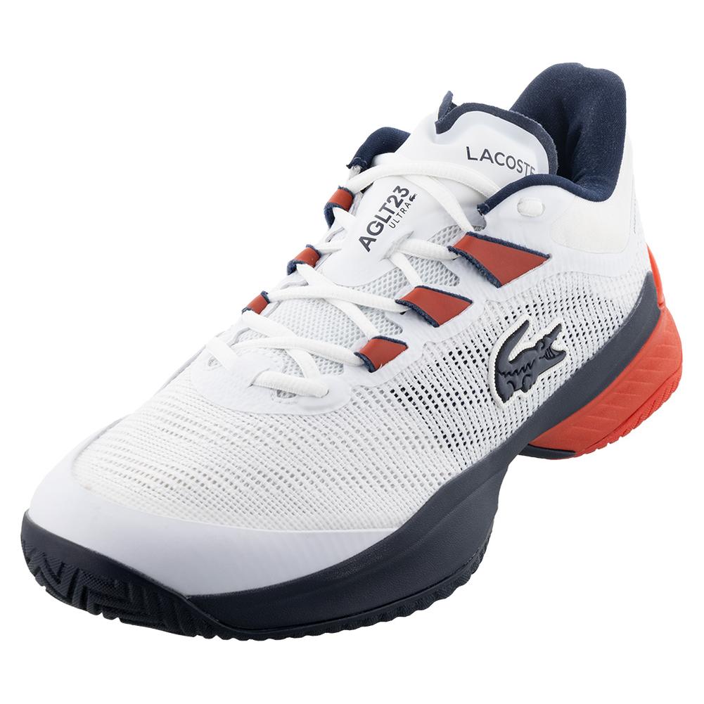 Men’s AG-LT23 Ultra Tennis Shoes White and Red