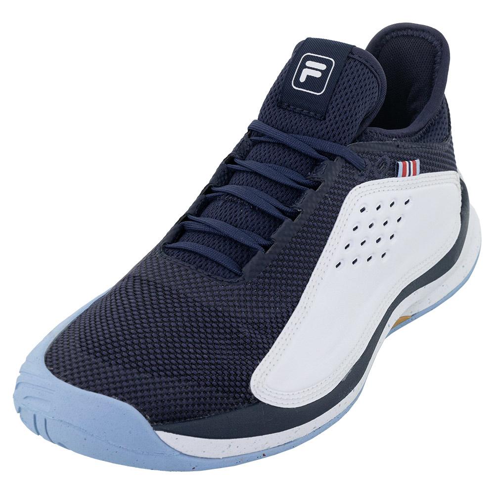 Men’s Mondo Forza Tennis Shoes White and Navy