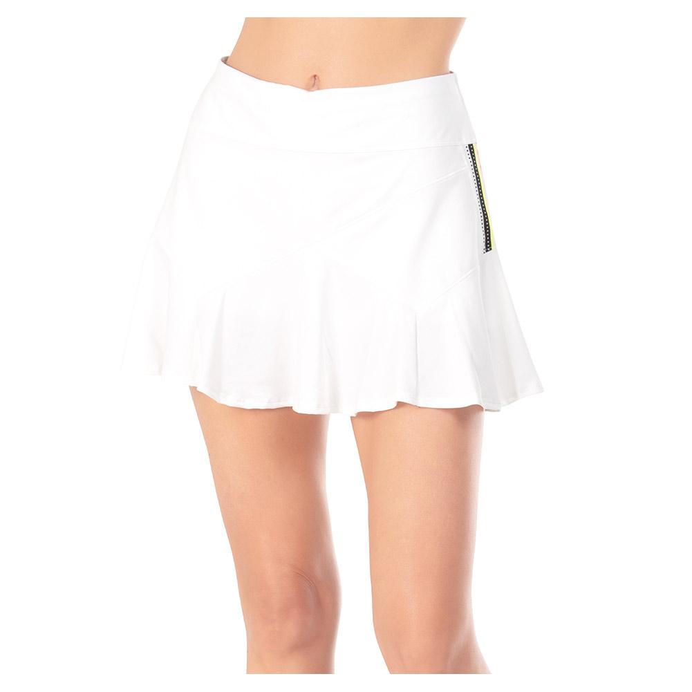 Women’s Long Sunset Glow Tennis Skort White