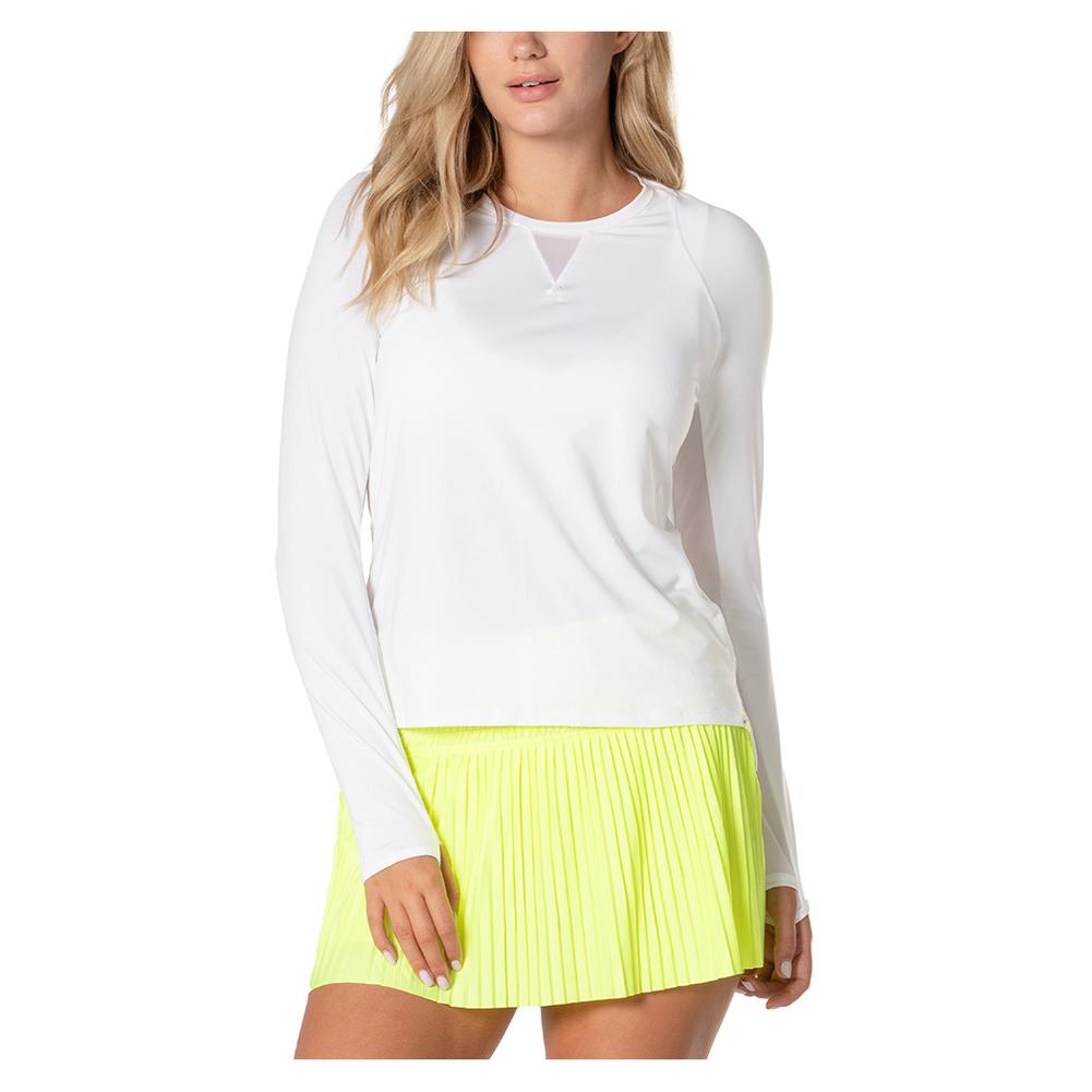 Women`s High Low Breezy Long Sleeve Tennis Top