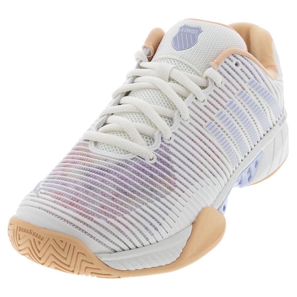 Women’s Hypercourt Express 2 Tennis Shoes Star White and Peach Fuzz