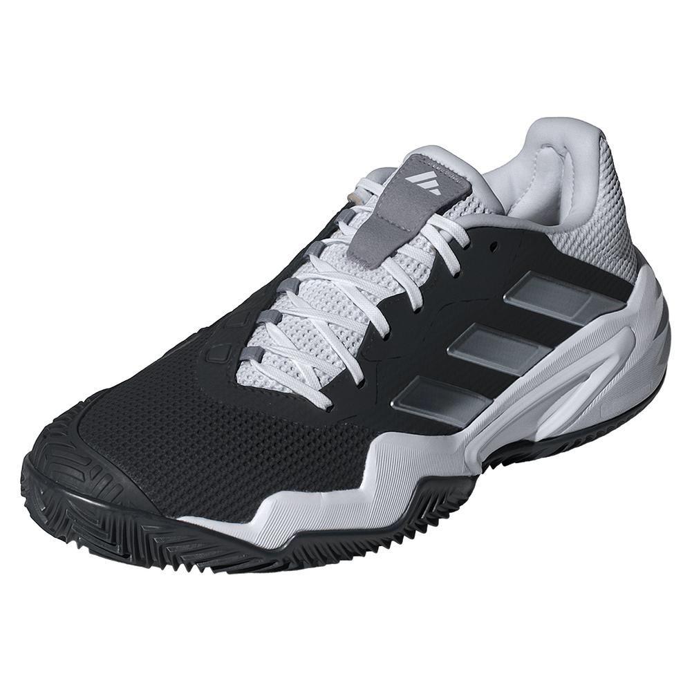 Men’s Barricade 13 Clay Tennis Shoes Black and White