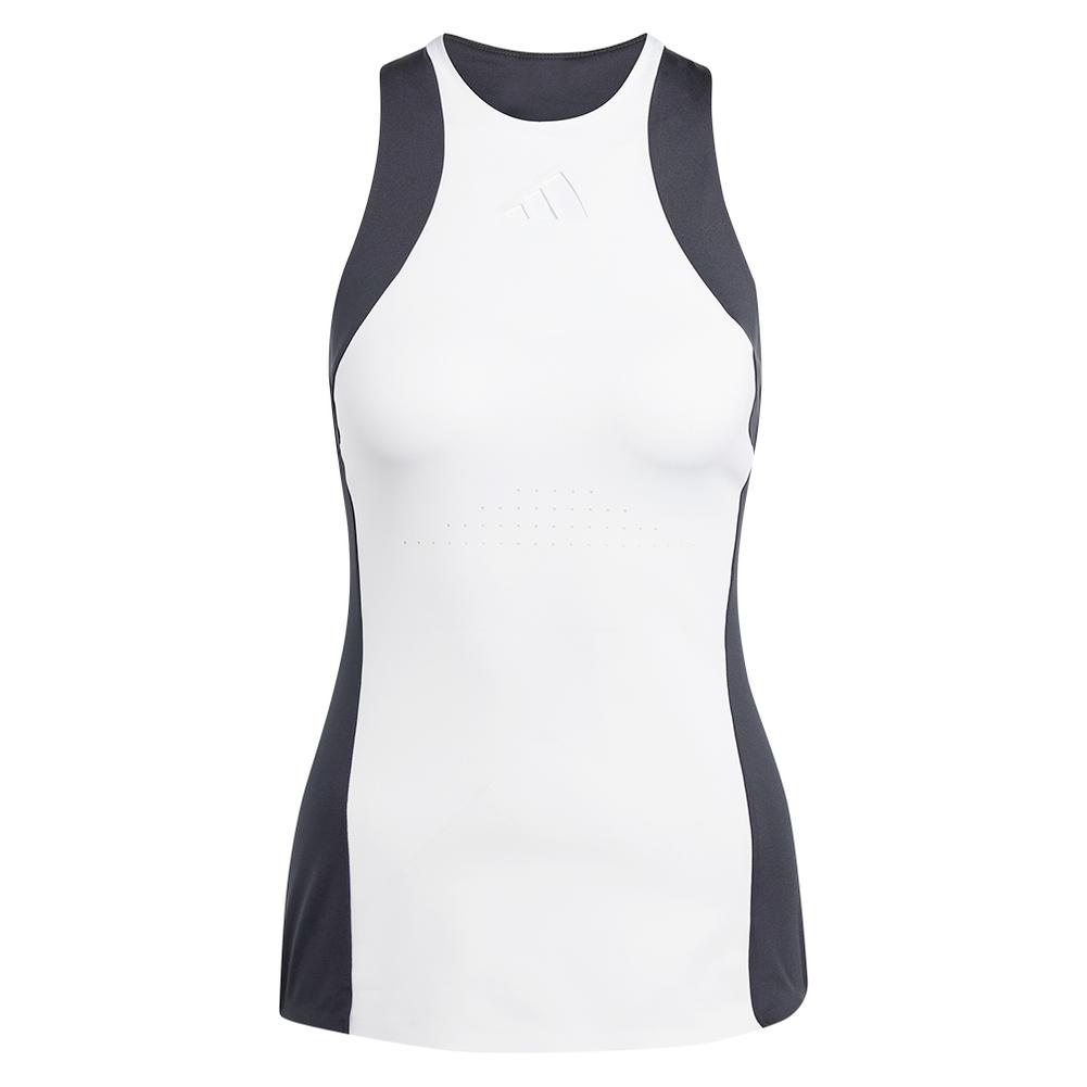 Women’s Premium Tennis Tank White and Black