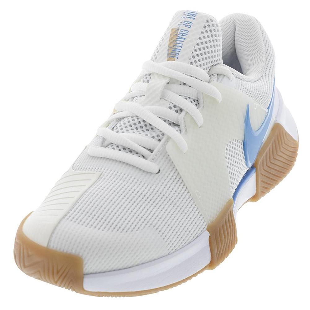 Women’s Zoom GP Challenge 1 Tennis Shoes White and Light Blue