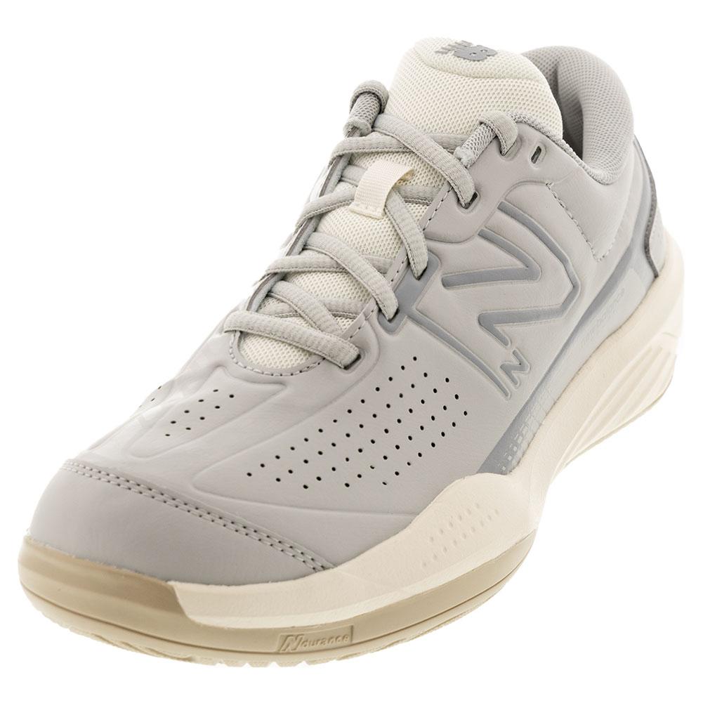 Women’s 696v5 D Width Tennis Shoes Gray and White