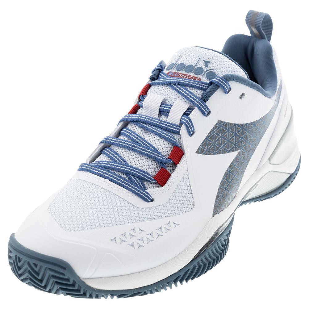 Men’s Blushield Torneo 2 Clay Tennis Shoes White and Oceanview