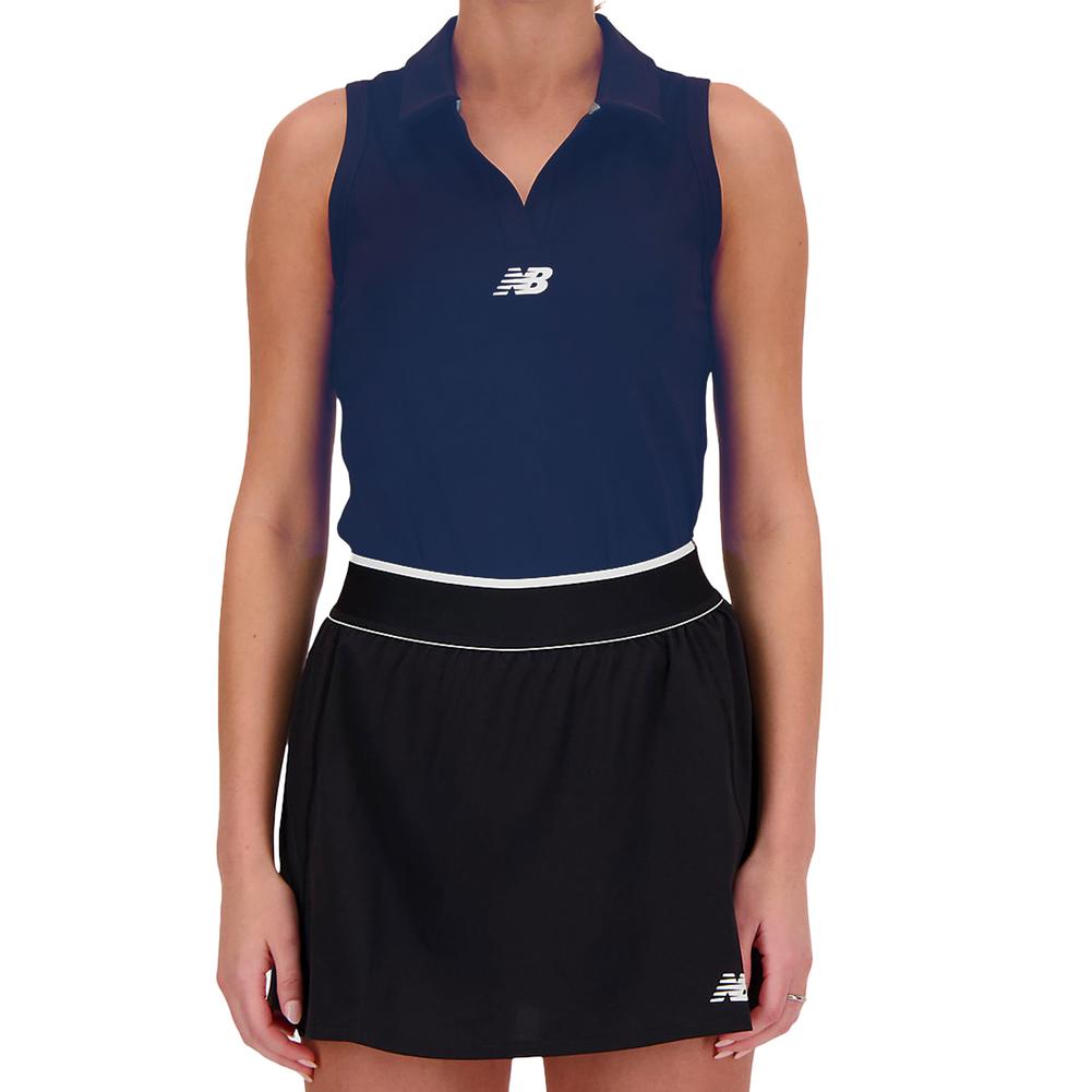 Women’s Collared Tournament Tennis Tank Navy