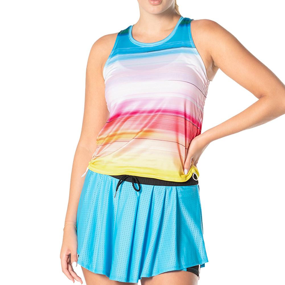 Women’s Tropical Bliss Crop Tennis Tank Parrot