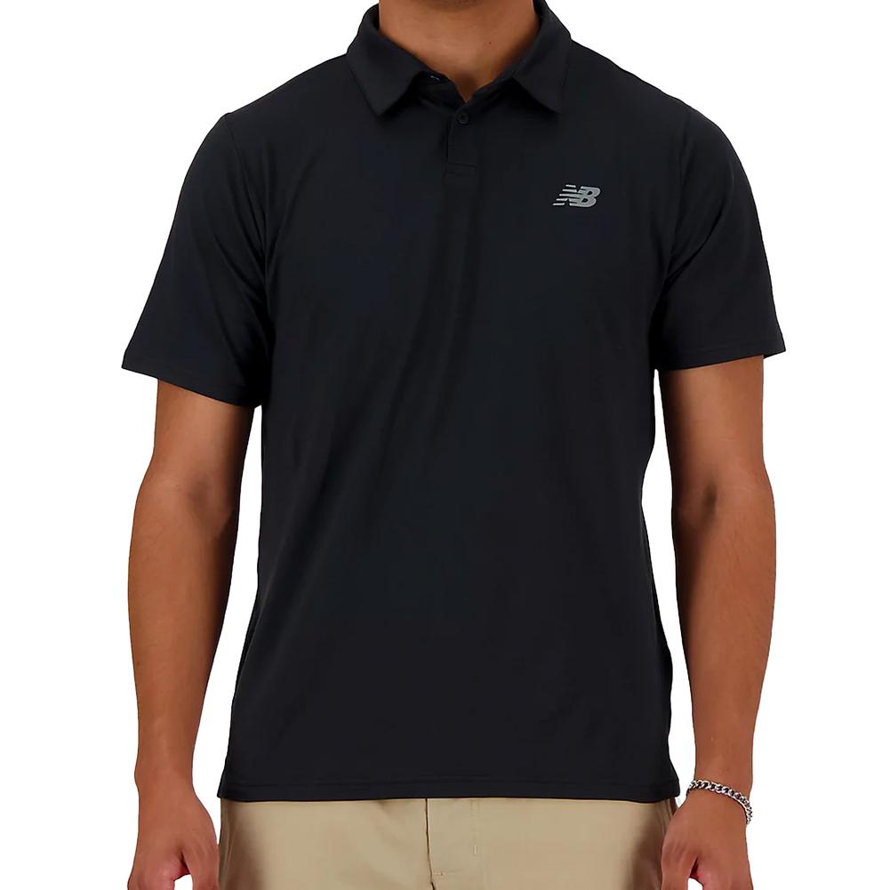 Men’s Performance Tennis Polo Black