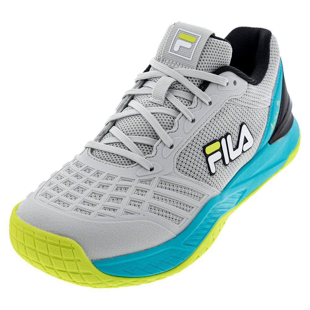 Men’s Axilus 3 Tennis Shoes Glacier Gray and Scuba Blue