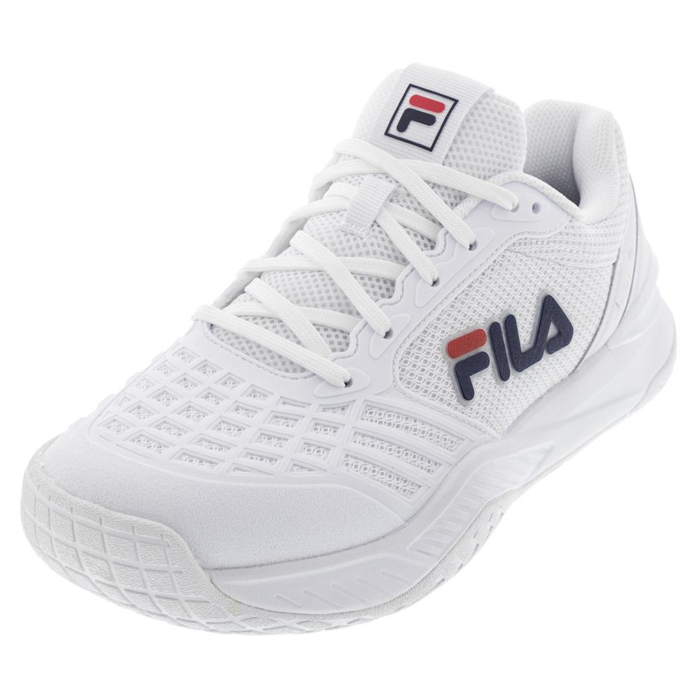 Men’s Axilus 3 Tennis Shoes White and Navy