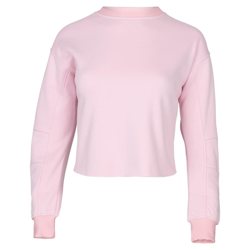 Women’s Cropped Tennis Sweatshirt Soft Pink