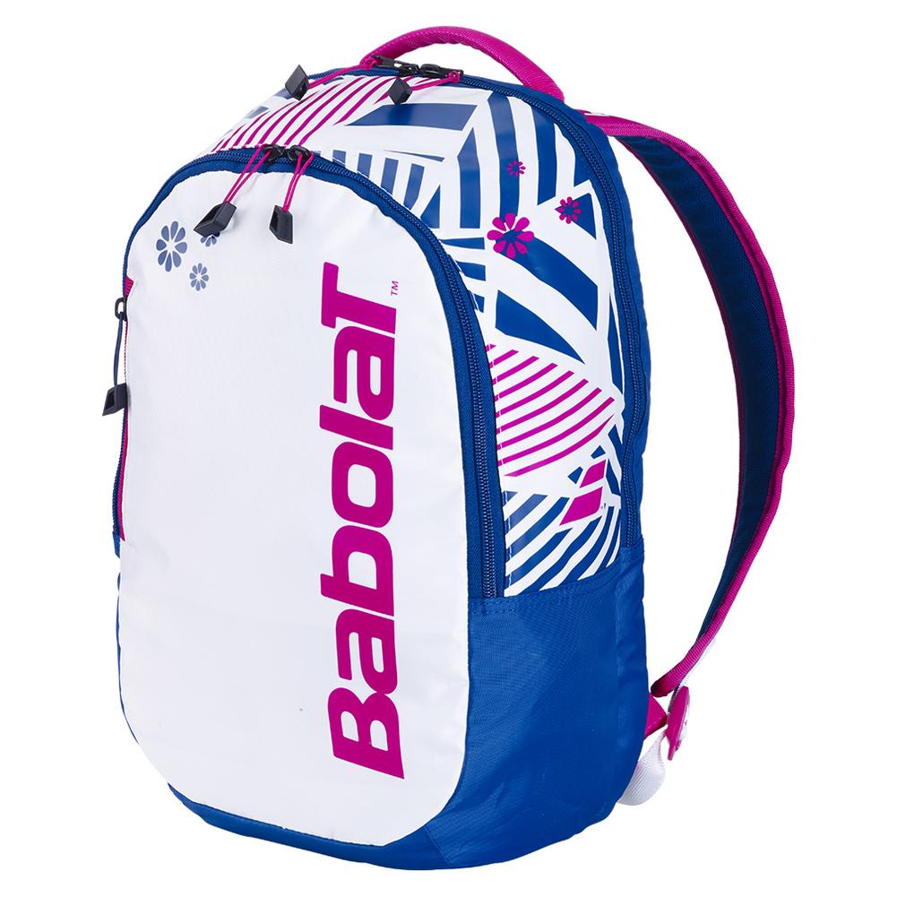 Kids’ Tennis Backpack Blue and White