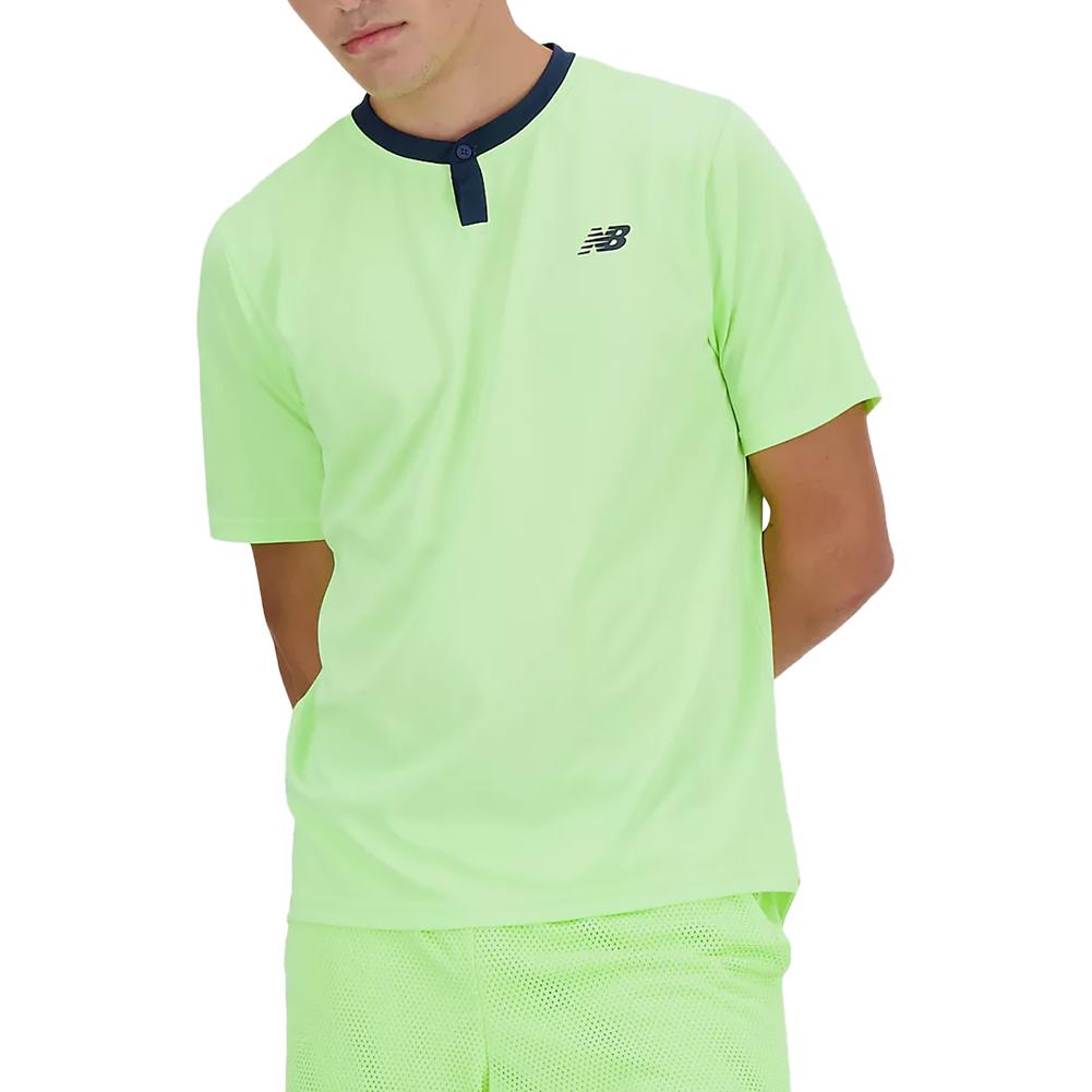 Men’s Tournament Tennis Top Bleached Lime Glo