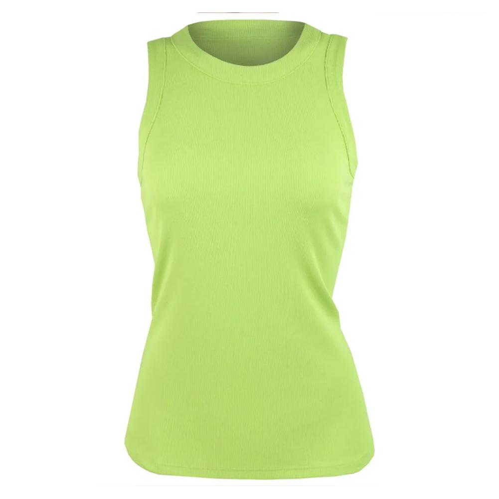 Women’s Essential Rib Tennis Tank Sharp Green