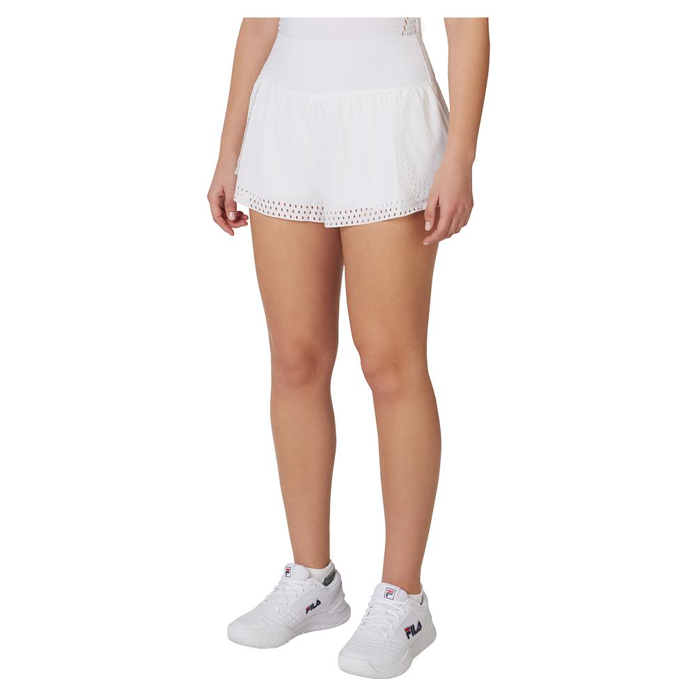 Women’s Double Layer Tennis Short White