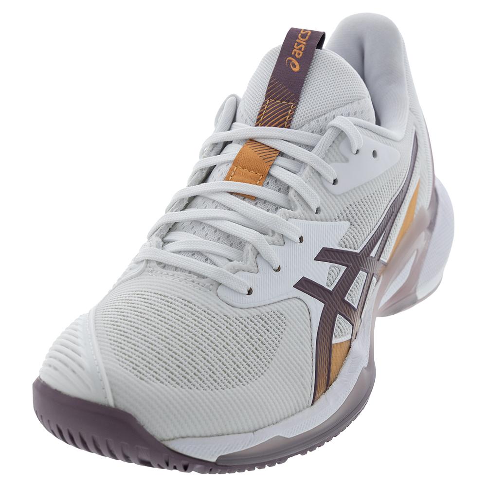 Womens Solution Speed FF 3 Tennis Shoes White and Dusty Mauve