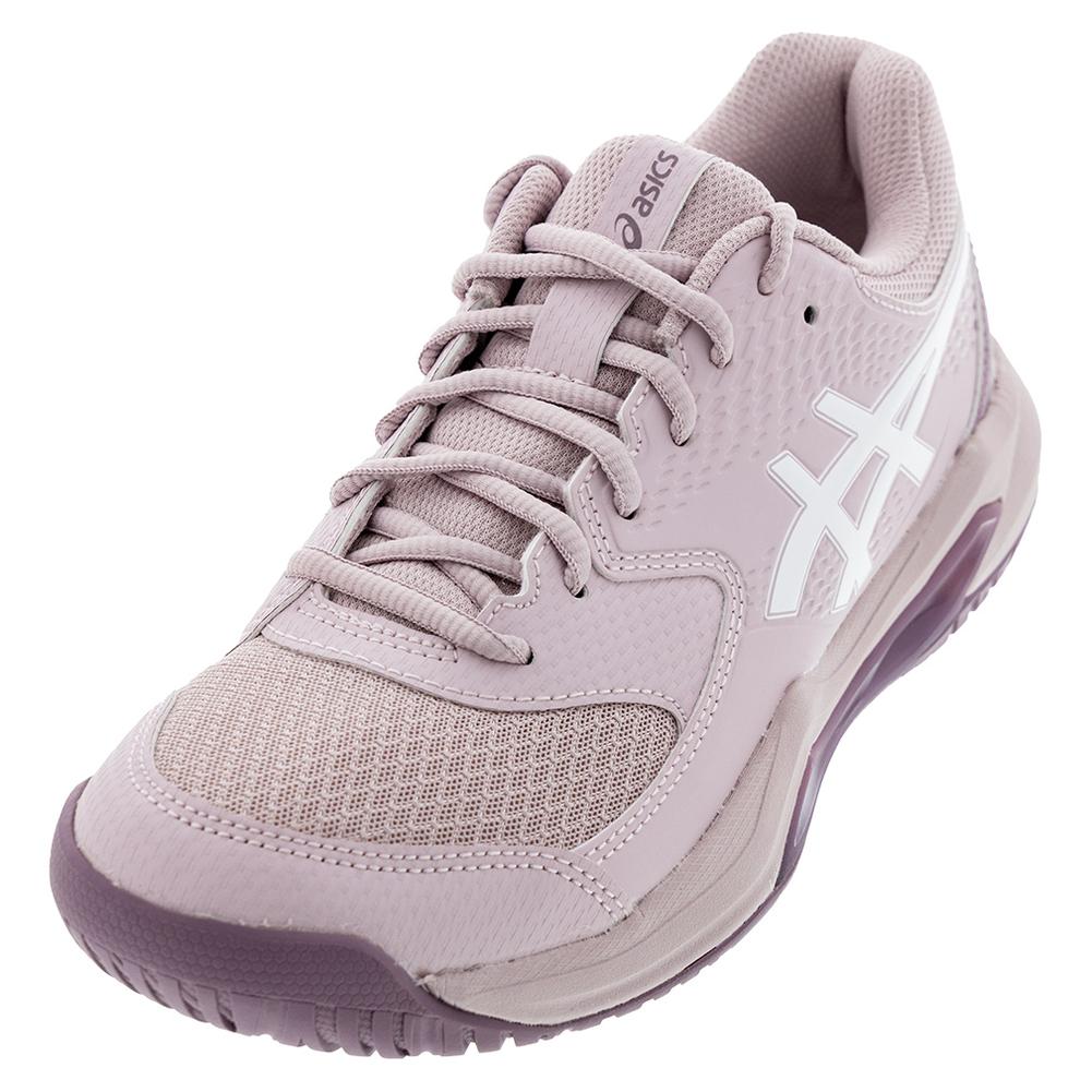 Womens Gel-Dedicate 8 Tennis Shoes Watershed Rose and White