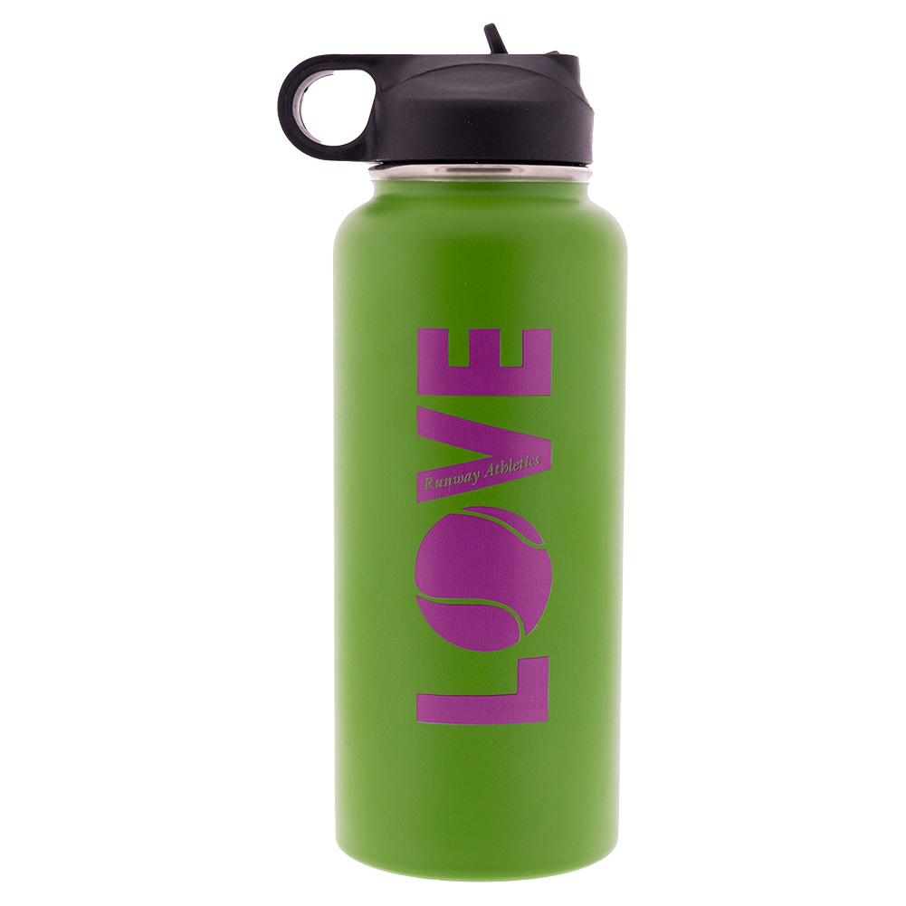 Love Water Bottle Green