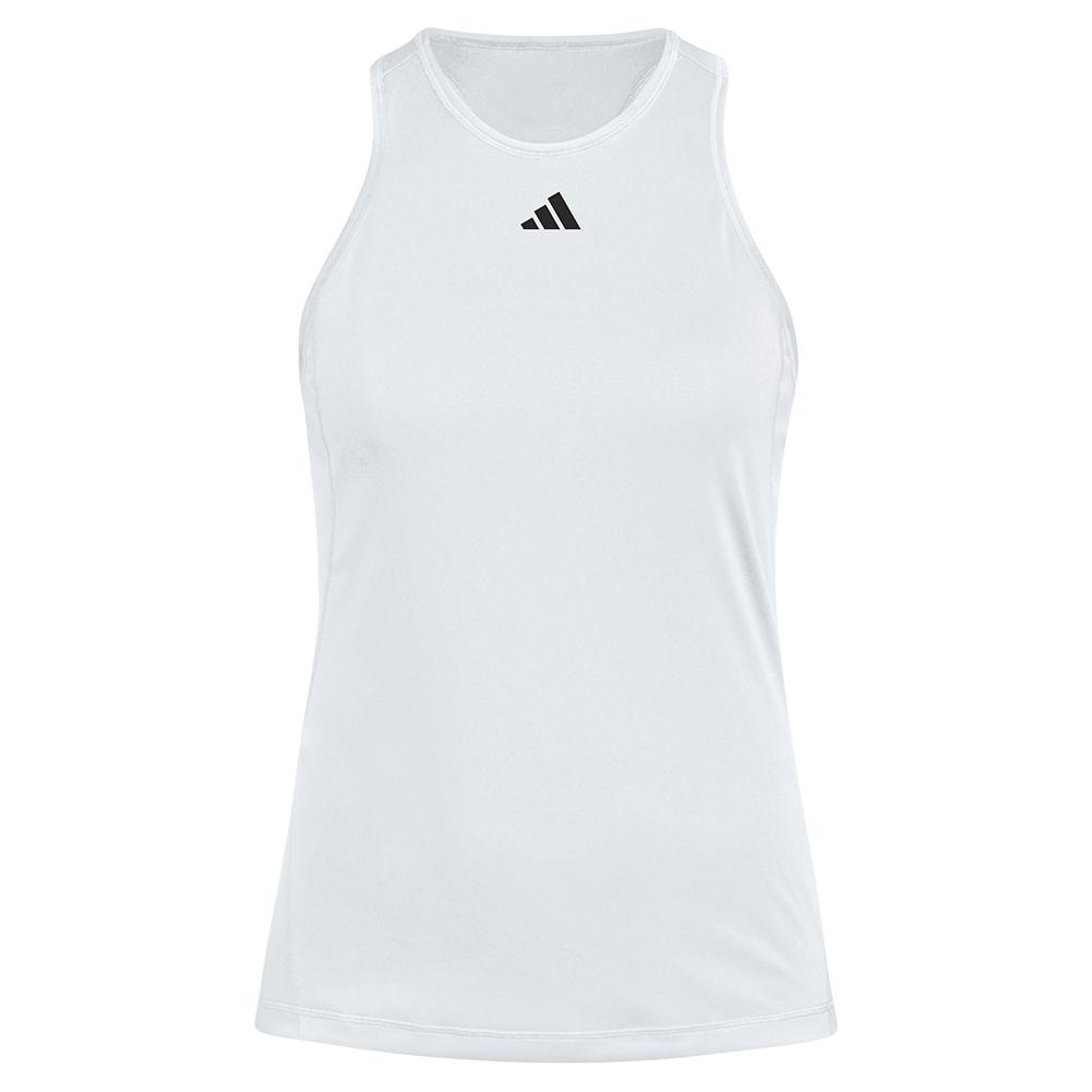 Girls Club Tennis Tank White