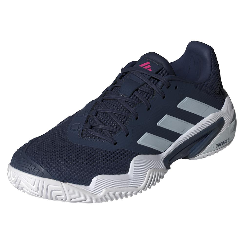 Mens Barricade 13 Tennis Shoes Dark Blue and Halo Blue