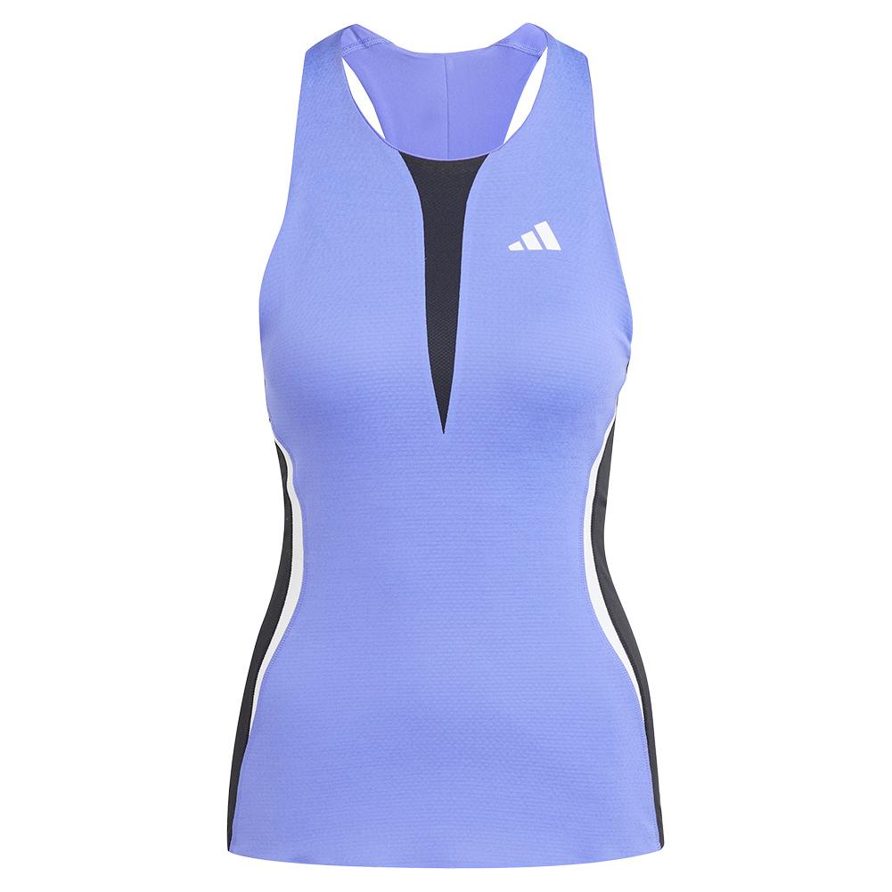 Womens PRO Tennis Y-Tank Cobalt Blue and Black