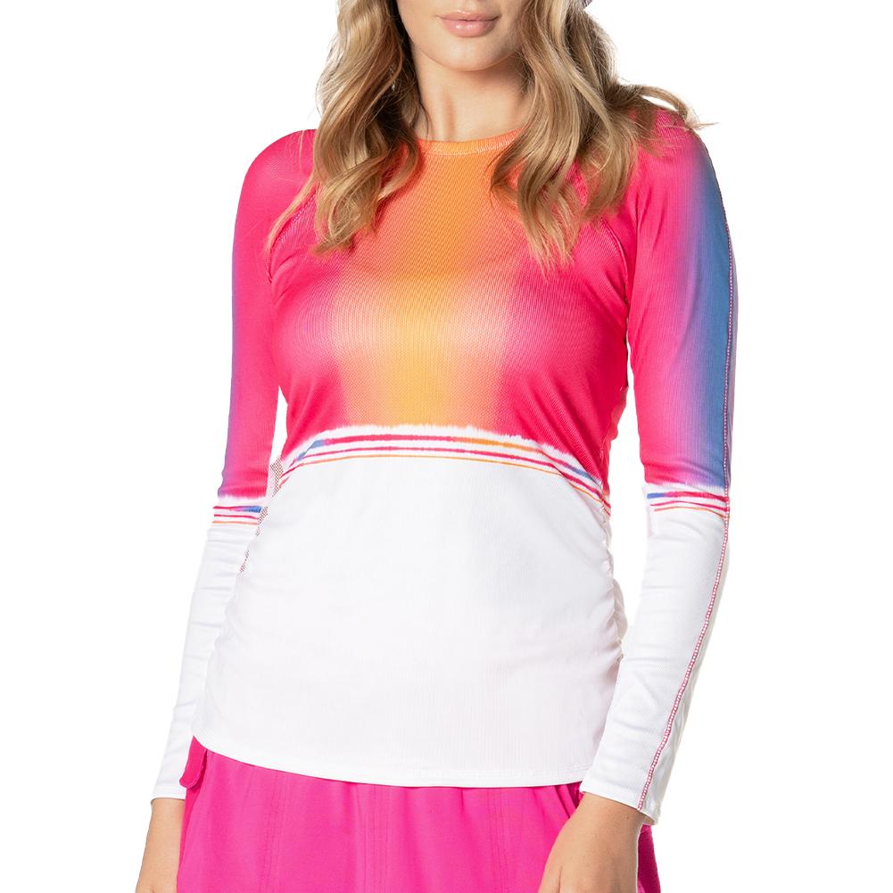 Women’s Shockin’ Radiance Long Sleeve Tennis Top Shocking Pink