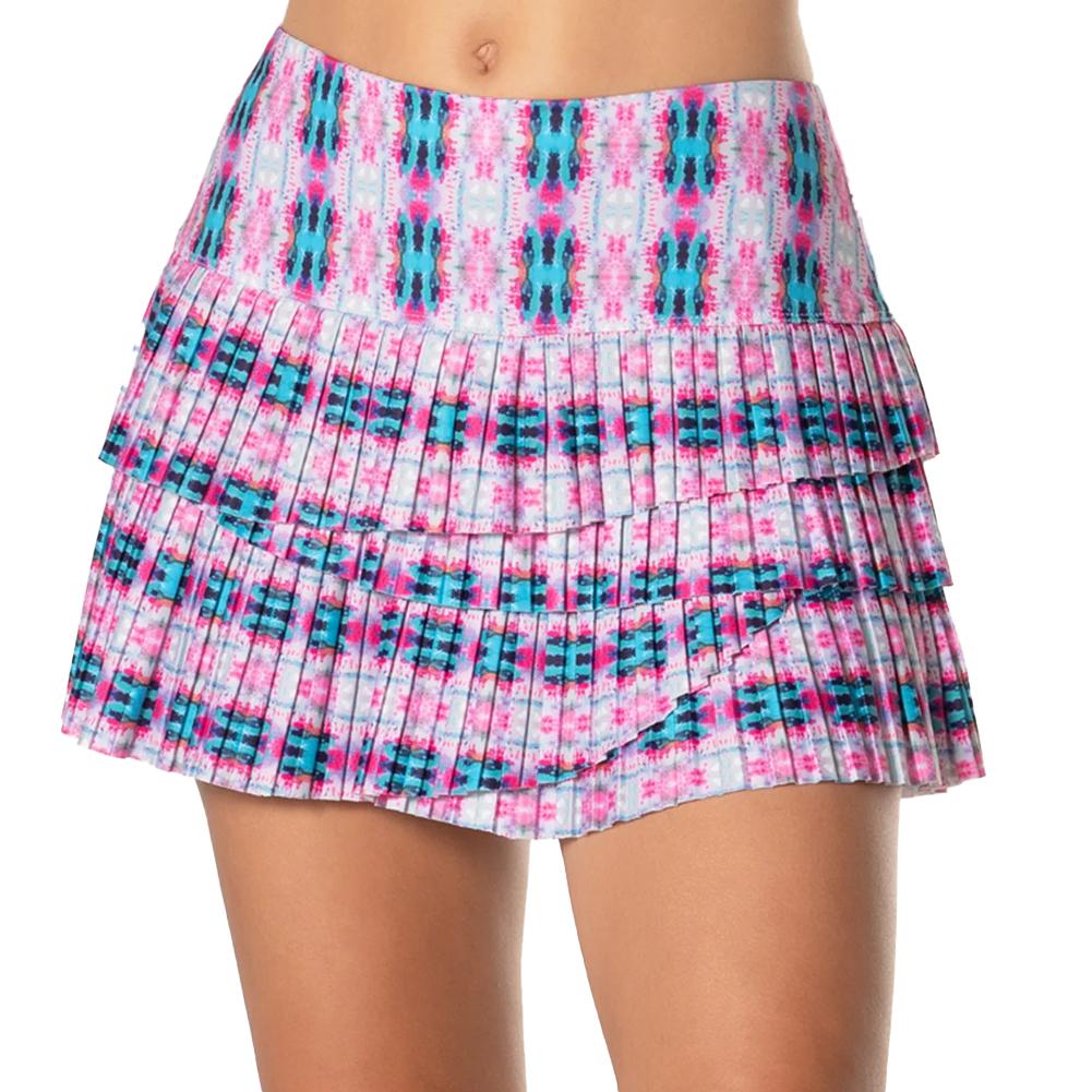 Women’s Siesta Pleated Scallop Tennis Skort Multicolor