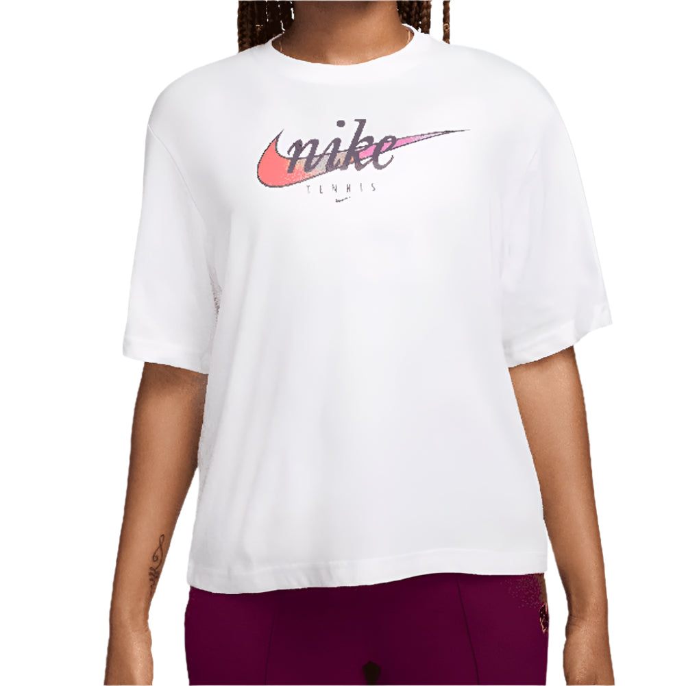 Womens Slam Dri-Fit Tennis Top White