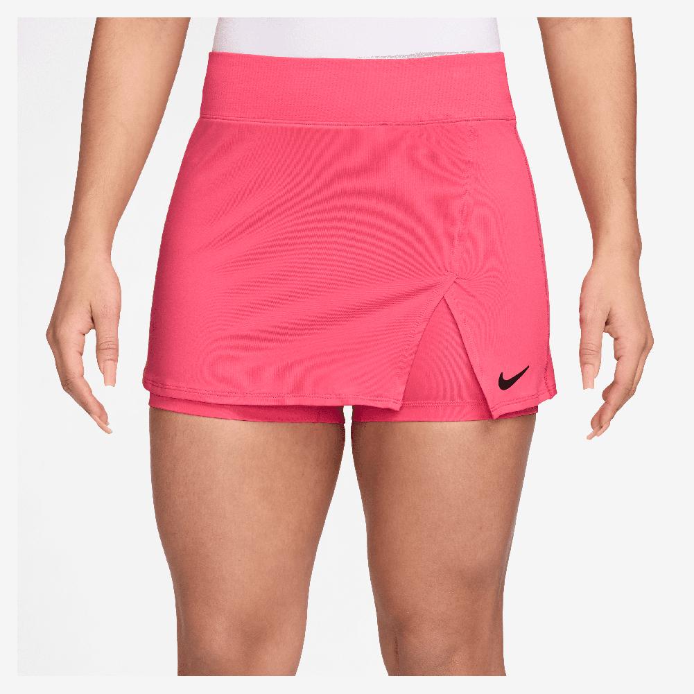 Womens Court Dri-Fit Victory 13 Inch Tennis Skort Aster Pink and Black