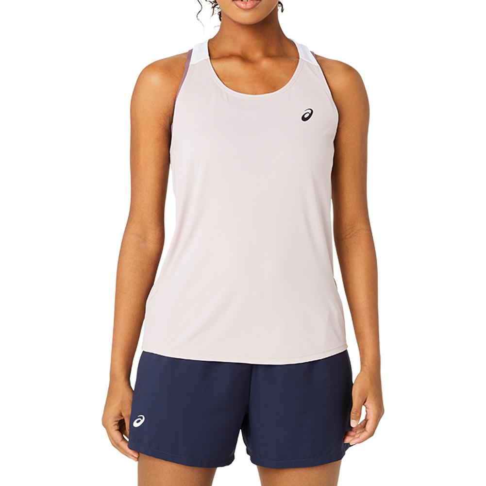 Women’s Court Tennis Tank Watershed Rose and Brilliant White